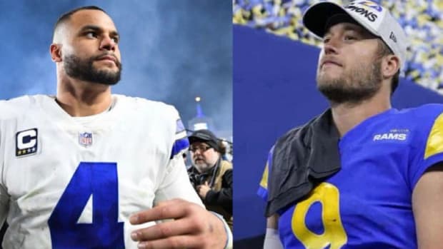 Dallas Cowboys quarterback Dak Prescott and Los Angeles Rams quarterback Matthew Stafford